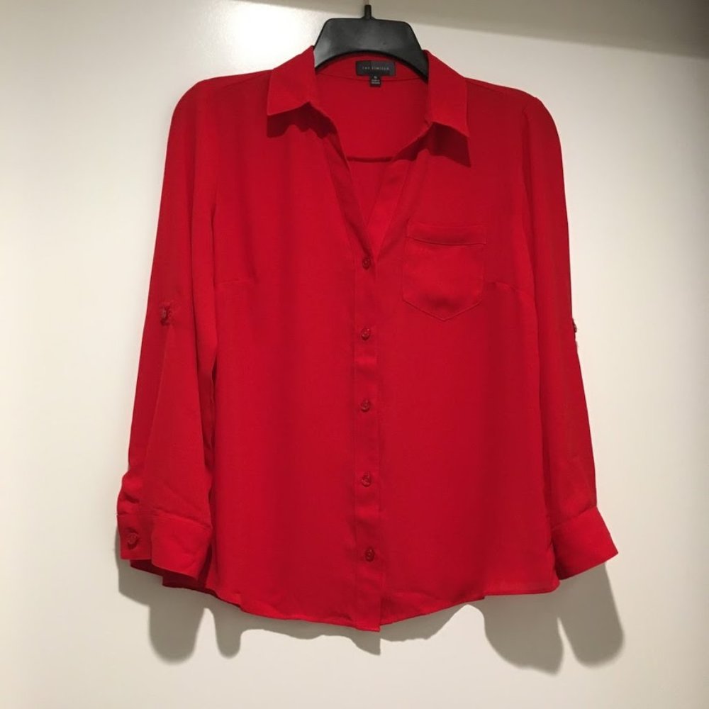 The Limited Flowy Red Shirt Size XS